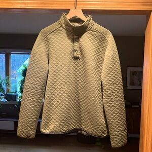 Rhone, L, Men’s Gramercy 1/4 Pullover, moss heather